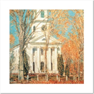 Church at Old Lyme, Connecticut by Childe Hassam Posters and Art